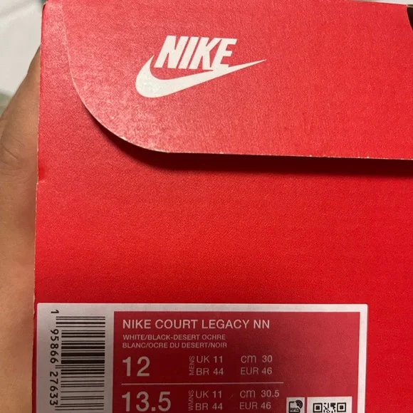 Nike Court Legacy White and Black Shoes